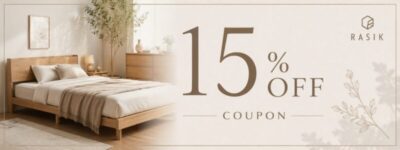 RASIKで使える15％OFFクーポンのイメージ画像