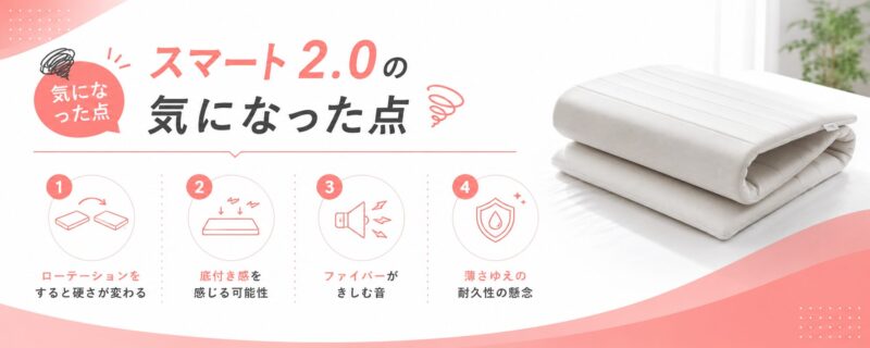 スマート2.0の気になった点をまとめた画像
