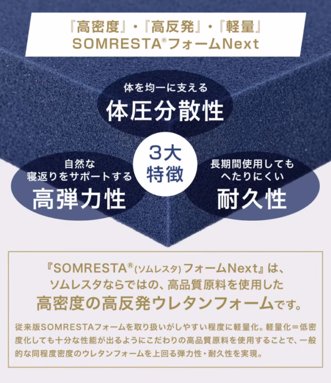 ソムレスタフォームNEXTの説明画像