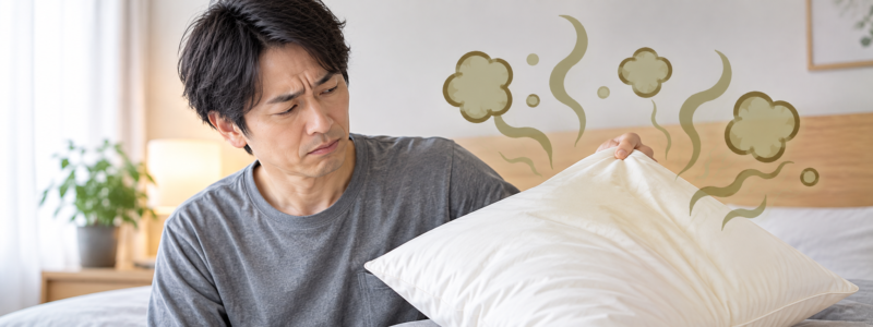 加齢臭で臭う枕